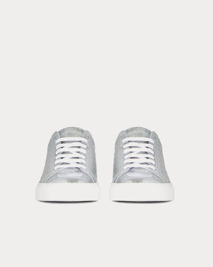 Givenchy Urban Street 4G Metallized Silver Low Top Sneakers - 3