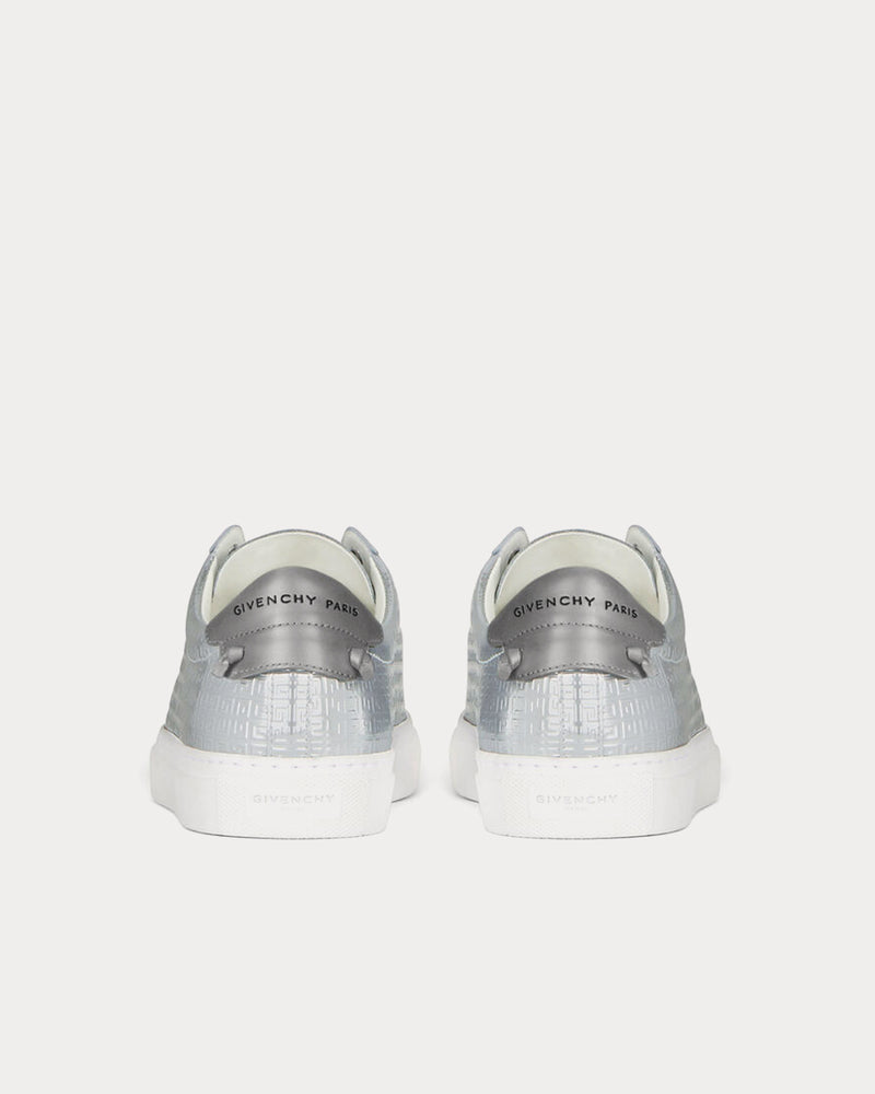 Givenchy Urban Street 4G Metallized Silver Low Top Sneakers - 4