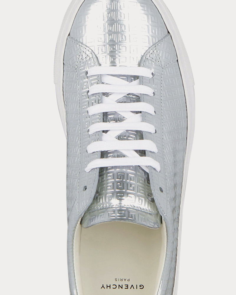 Givenchy Urban Street 4G Metallized Silver Low Top Sneakers - 5