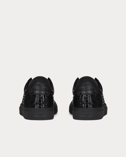 Givenchy Urban Street 4G Patent Leather Black Low Top Sneakers - 4