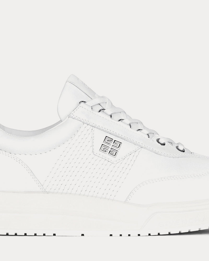 Givenchy G4 Leather White Low Top Sneakers - 6