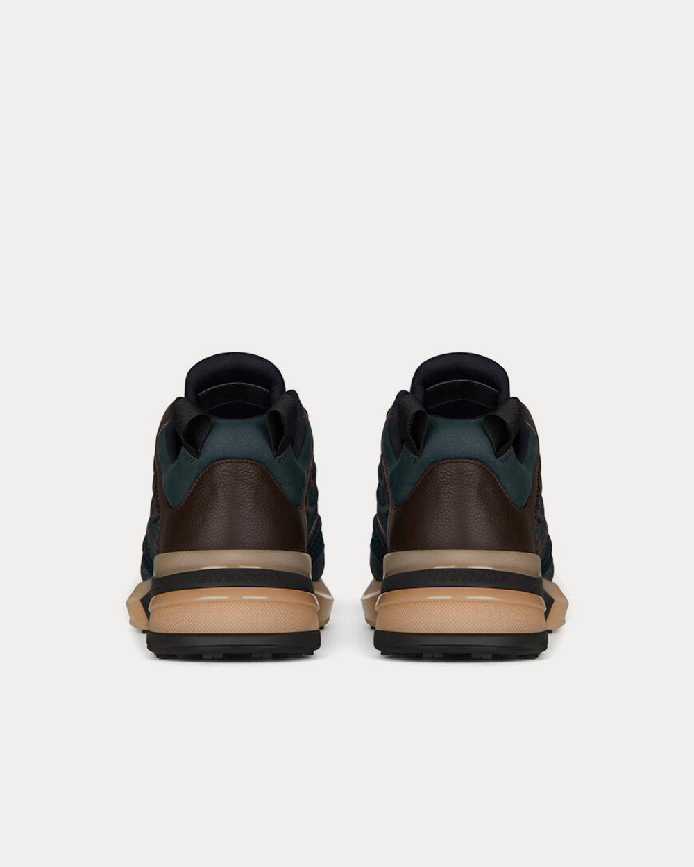 Givenchy - GIV 1 Leather & Mesh Green / Brown Low Top Sneakers