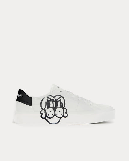 Givenchy x Chito City Sport Tag Effect Dog Print White Low Top Sneakers - 1