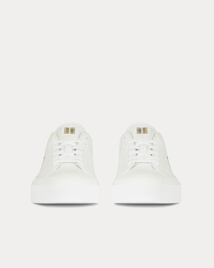 Givenchy City Sport Print Leather White Low Top Sneakers - 3