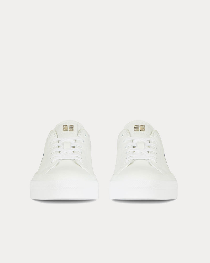 Givenchy City Sport Print Leather White Low Top Sneakers - 3