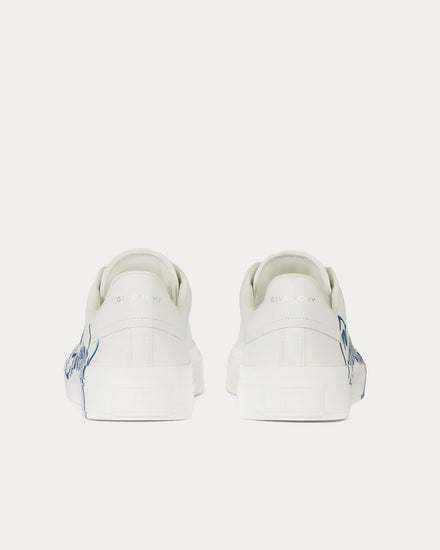 Givenchy City Sport Print Leather White Low Top Sneakers - 4