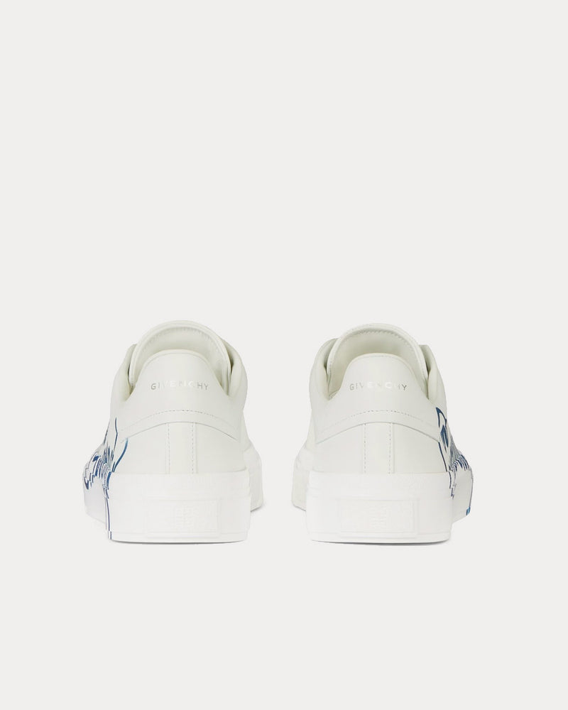 Givenchy City Sport Print Leather White Low Top Sneakers - 4