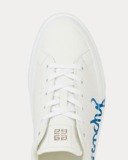 Givenchy City Sport Print Leather White Low Top Sneakers - 6
