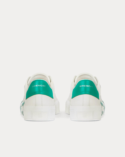Givenchy City Sport 4G Print Leather White Low Top Sneakers - 4
