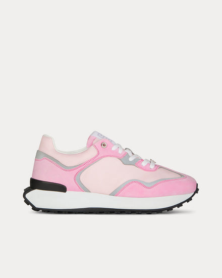 Givenchy GIV Runner Suede, Leather & Nylon Pink / Grey Low Top Sneakers - 1