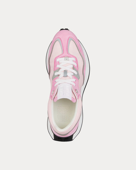 Givenchy GIV Runner Suede, Leather & Nylon Pink / Grey Low Top Sneakers - 2