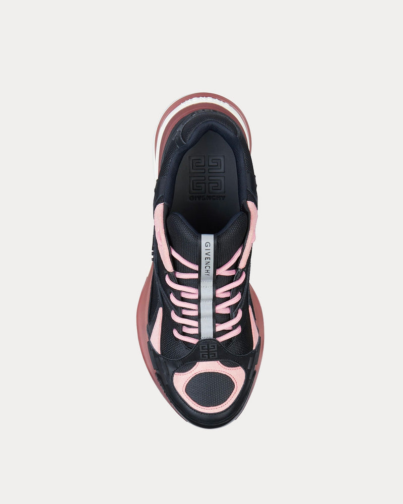 Givenchy GIV 1 TR Mesh, Suede & Leather Black / Powder Pink Low Top Sneakers - 2