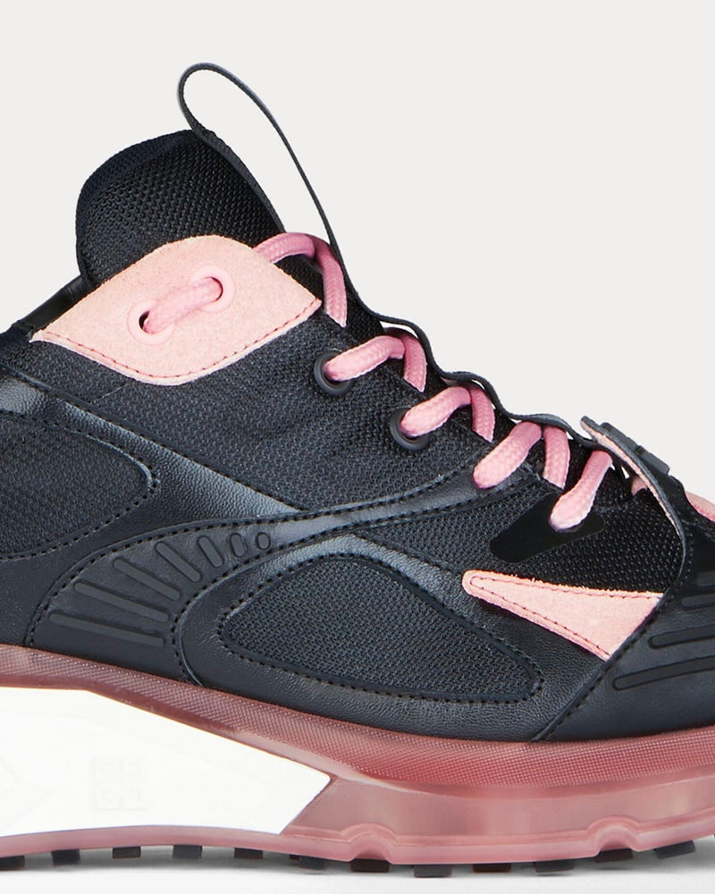 Givenchy GIV 1 TR Mesh, Suede & Leather Black / Powder Pink Low Top Sneakers - 6