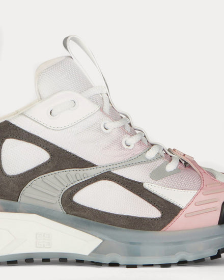Givenchy GIV 1 TR Mesh, Suede & Leather White / Pink / Grey Low Top Sneakers - 6