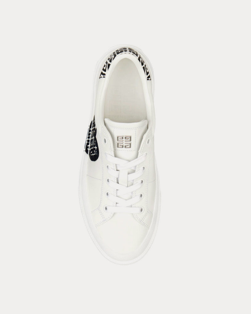 Givenchy x Chito Tag Effect 4G Print Leather White Low Top Sneakers - 2