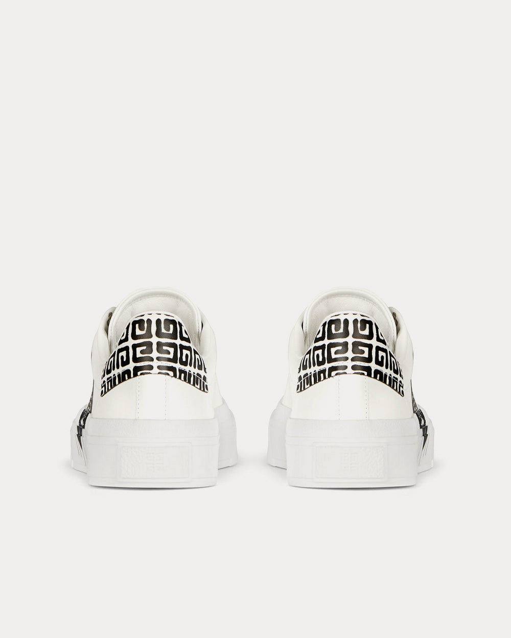 Givenchy - x Chito Tag Effect 4G Print Leather White Low Top Sneakers