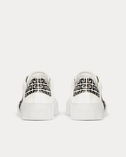 Givenchy x Chito Tag Effect 4G Print Leather White Low Top Sneakers - 4