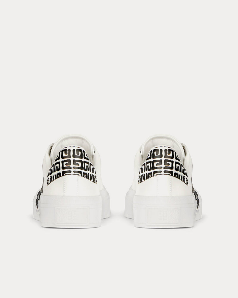 Givenchy x Chito Tag Effect 4G Print Leather White Low Top Sneakers - 4