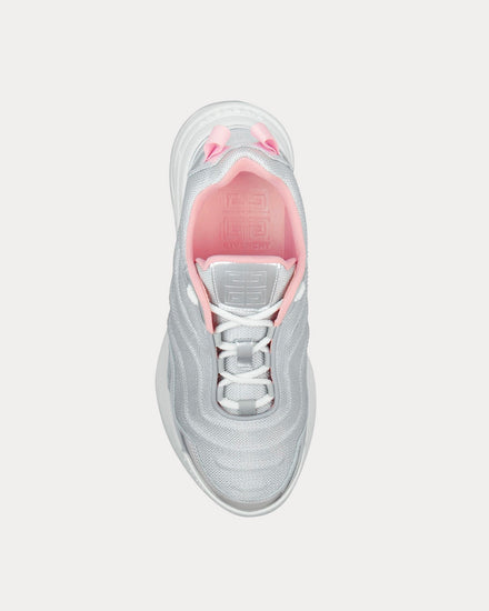 Givenchy GIV 1 Light Technical Canvas & Metallized Silver Grey Low Top Sneakers - 2