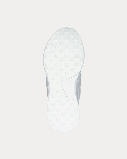 Givenchy GIV 1 Light Technical Canvas & Metallized Silver Grey Low Top Sneakers - 5