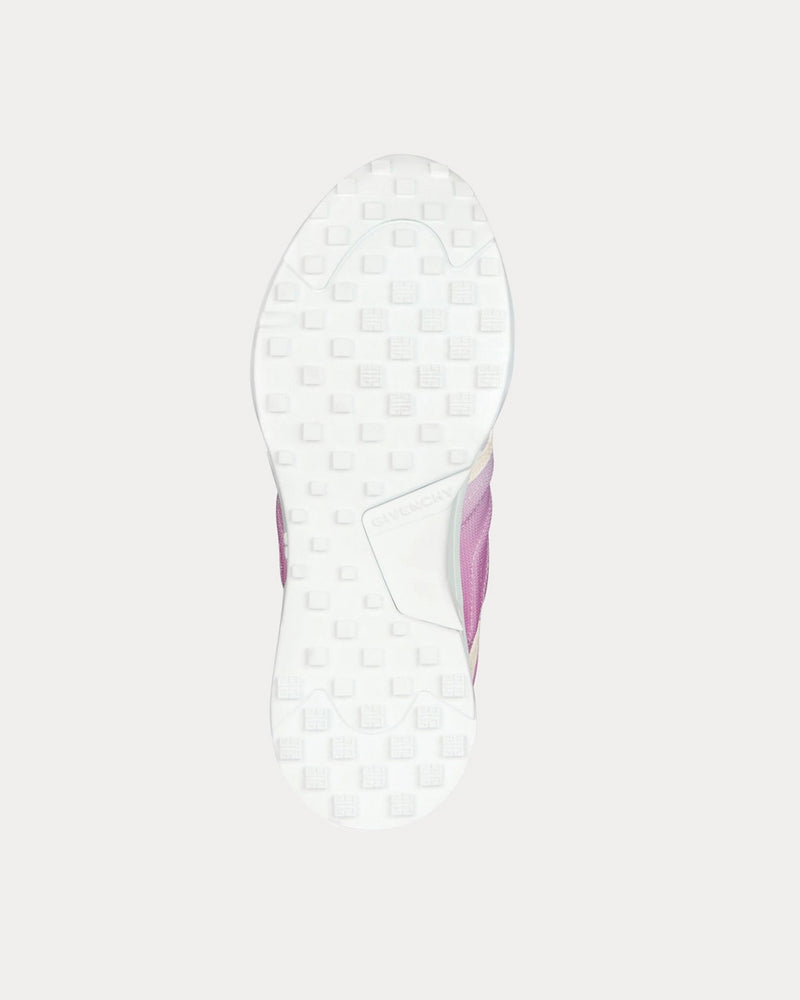 Givenchy GIV 1 Light Technical Canvas & Suede White / Pink Low Top Sneakers - 4