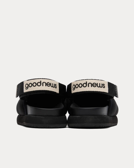 Good News Namer Quilted Black Slip Ons - 3