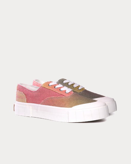 Good News Opal Jute Pink & Yellow Low Top Sneakers - 2