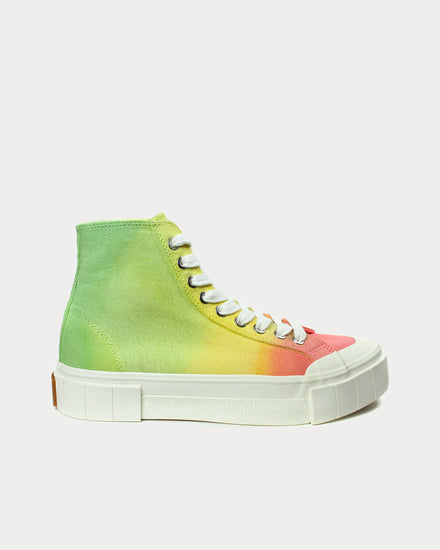 Good News Palm Green & Pink High Top Sneakers - 1
