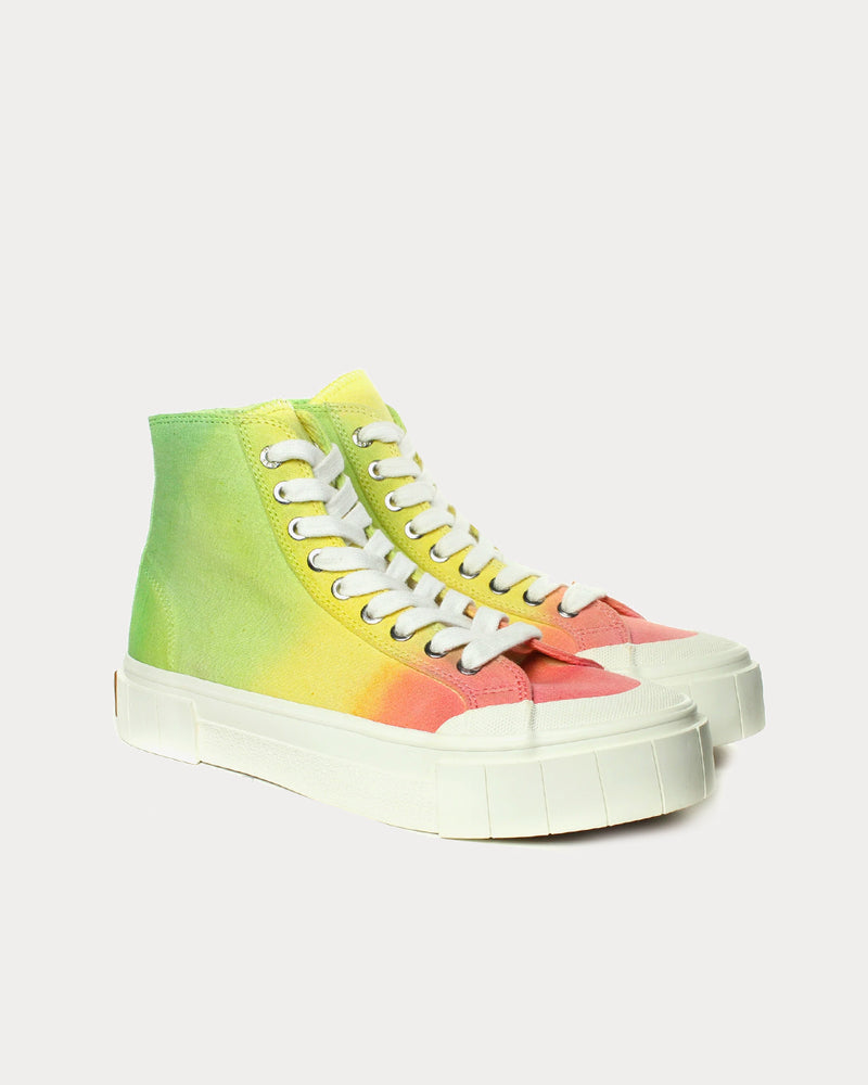 Good News Palm Green & Pink High Top Sneakers - 2
