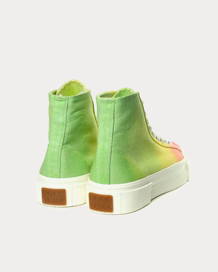 Good News Palm Green & Pink High Top Sneakers - 3