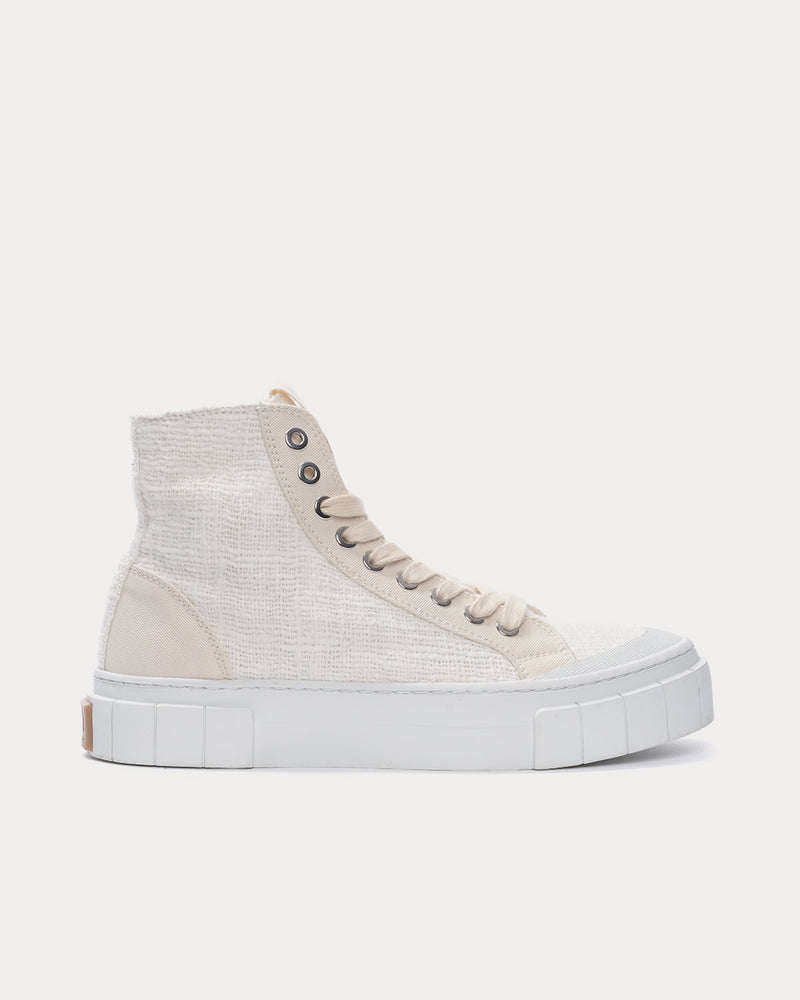 Good News Juice Off-White High Top Sneakers - 1