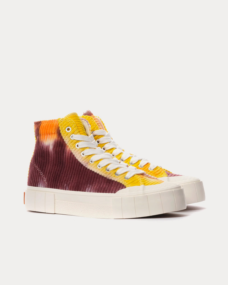 Good News Palm Corduroy Orange High Top Sneakers - 2
