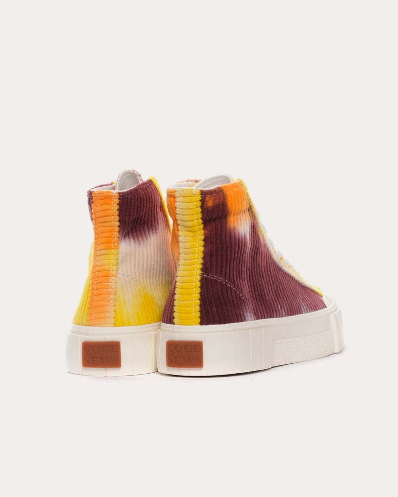 Good News Palm Corduroy Orange High Top Sneakers - 3