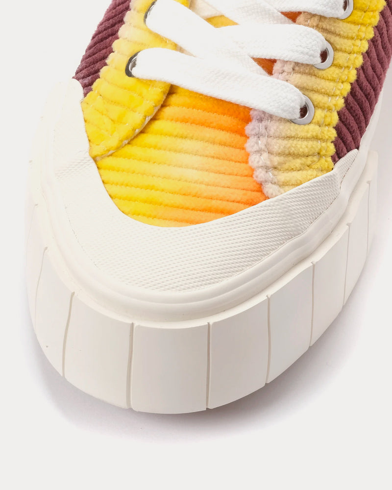 Good News Palm Corduroy Orange High Top Sneakers - 4