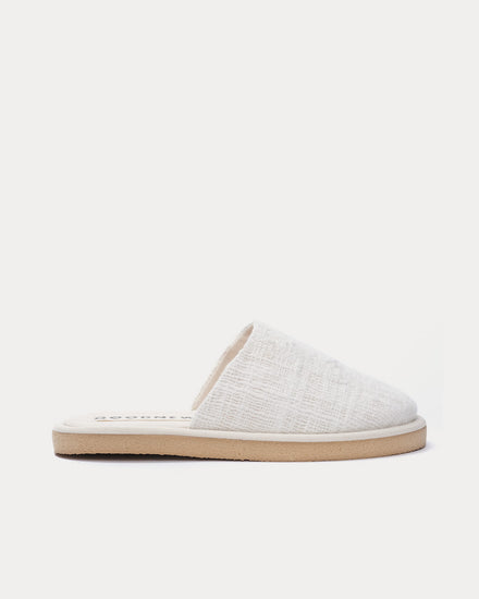 Good News Namer Off-White Slip Ons - 1