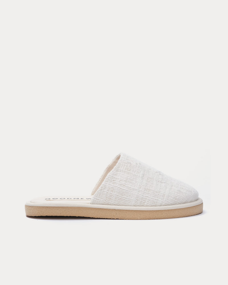 Good News Namer Off-White Slip Ons - 1
