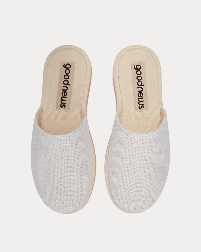 Good News Namer Off-White Slip Ons - 2