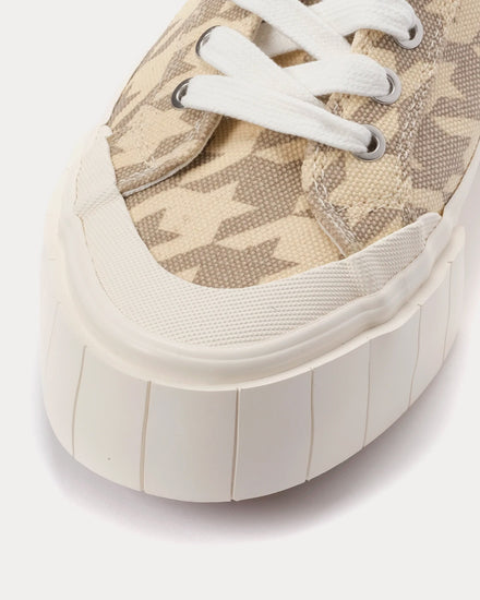 Good News Palm Dogstooth Oatmeal High Top Sneakers - 4