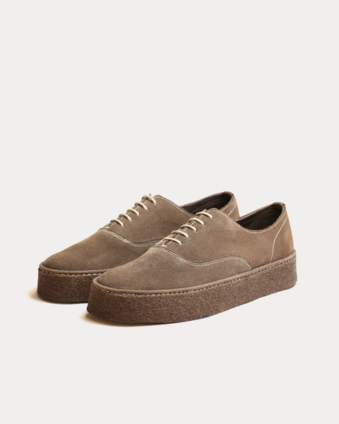 M.I.E. Oxford Taupe Low Top Sneakers