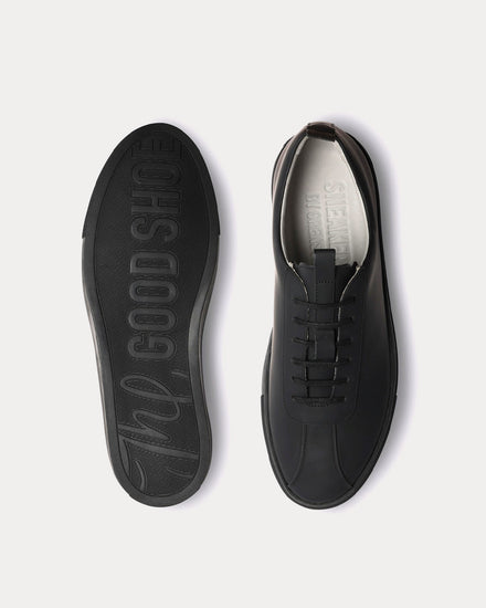 Grenson Sneaker 1 Rubberised Leather Black Low Top Sneakers - 2