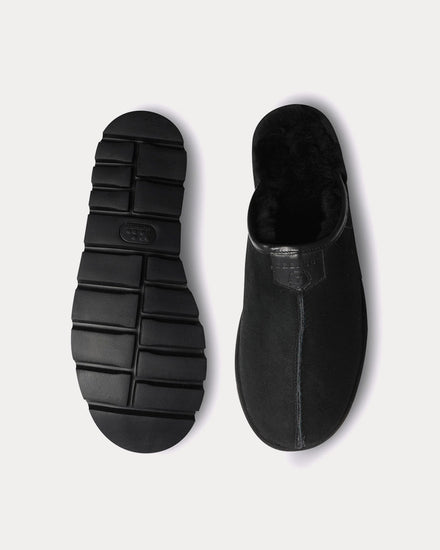 Grenson Wainwright Shearling Black Slip Ons - 2