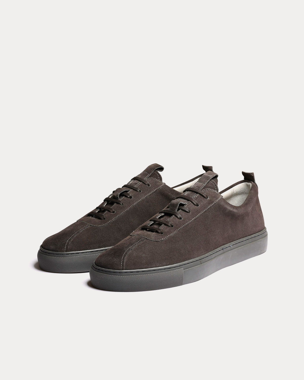Grenson - Sneaker 1 Suede Dark Grey Low Top Sneakers