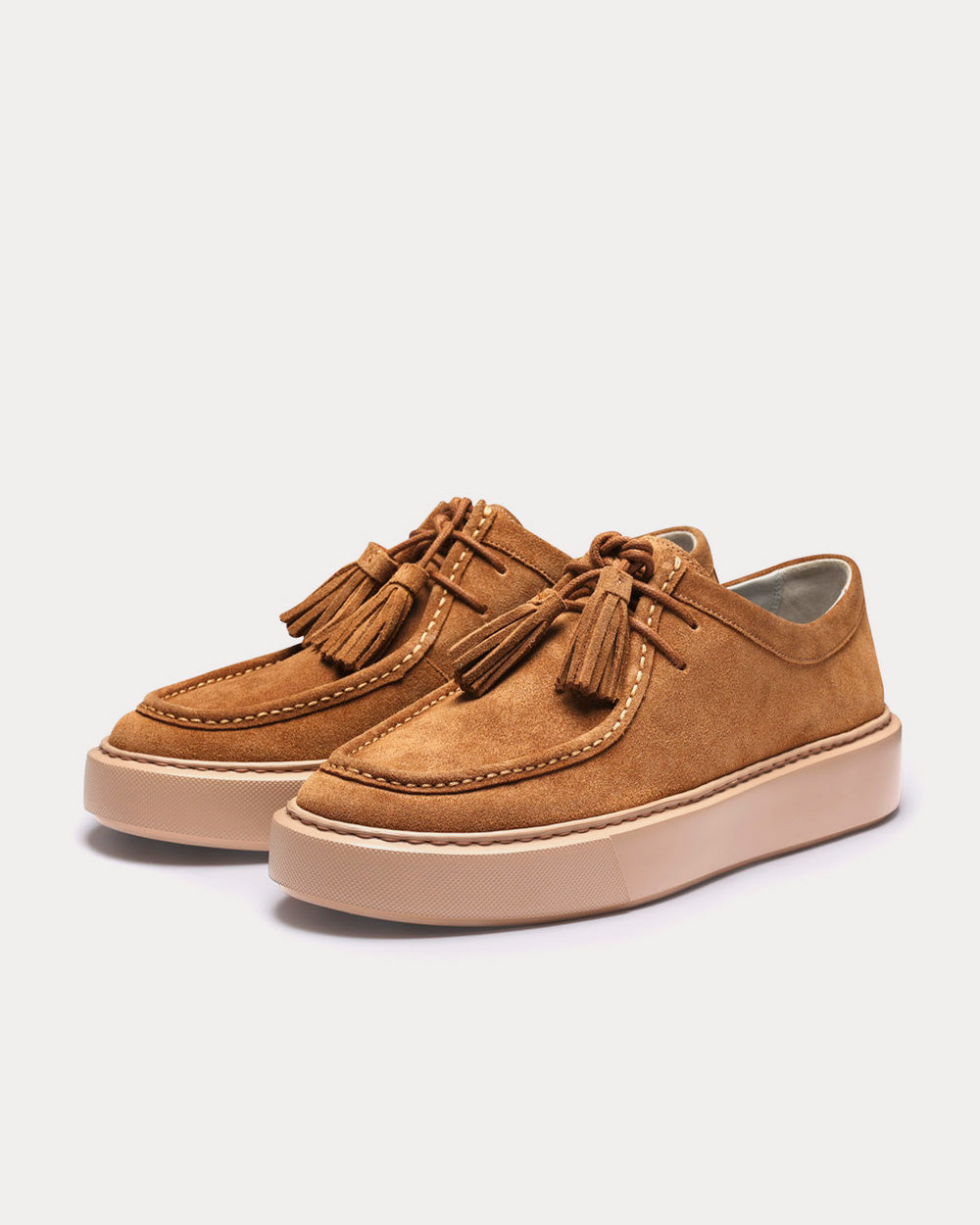 Grenson - Sneaker 41 Burnished Suede Snuff Low Top Sneakers