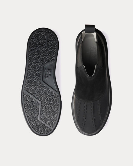 Grenson Sneaker 52 Suede & Rubberised Black High Top Sneakers - 2
