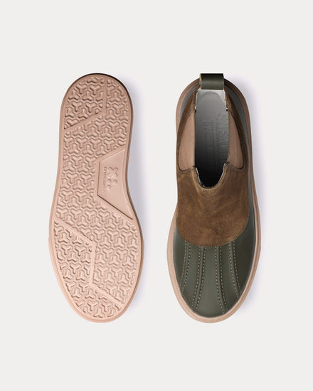Grenson Sneaker 52 Suede & Rubberised Military High Top Sneakers - 3