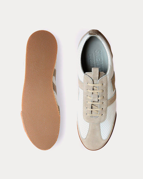 Sneaker 51 Leather & Suede White Low Top Sneakers