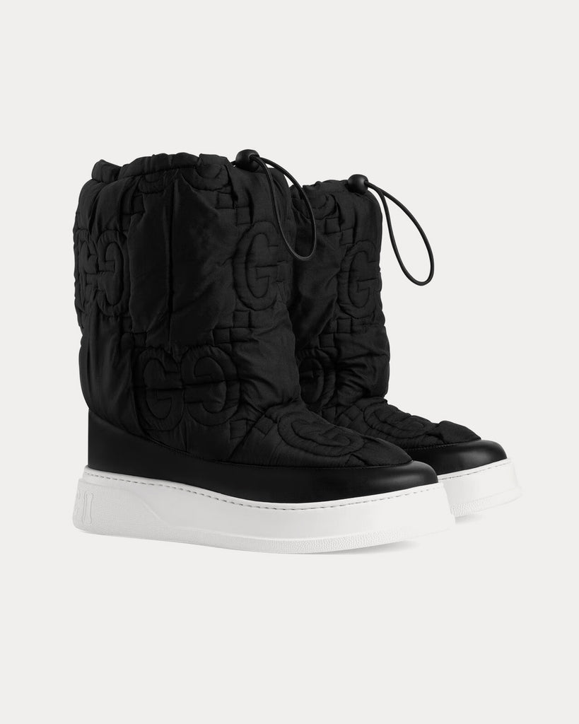 Gucci GG Fabric Black Ankle Boots - Sneak in Peace