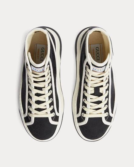 Gucci GG Original Canvas Black High Top Sneakers - 2