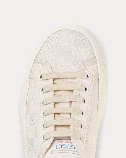 Gucci GG Original Canvas White Low Top Sneakers - 5