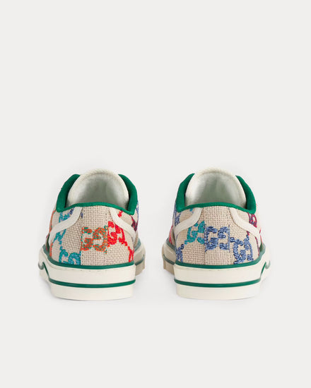 Gucci Tennis 1977 GG Linen Fabric Low Top Sneakers - 3